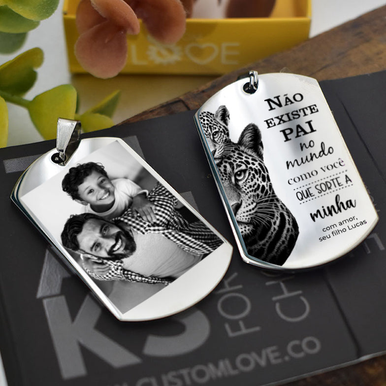 Chaveiro Personalizado com Foto – Especial Dia dos Pais